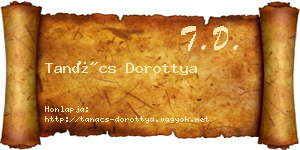 Tanács Dorottya névjegykártya