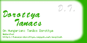 dorottya tanacs business card