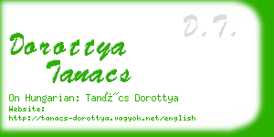 dorottya tanacs business card